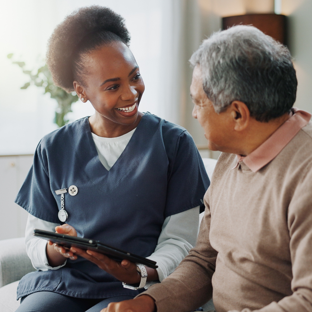 African American Female Doctor with Patient-1